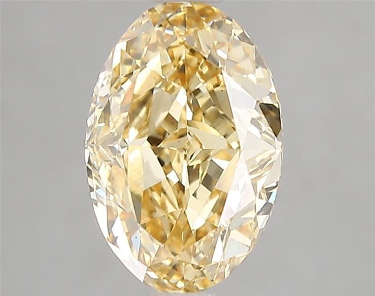 3.01 Ct. Fancy Intense Yellow Oval Lab Grown Diamond