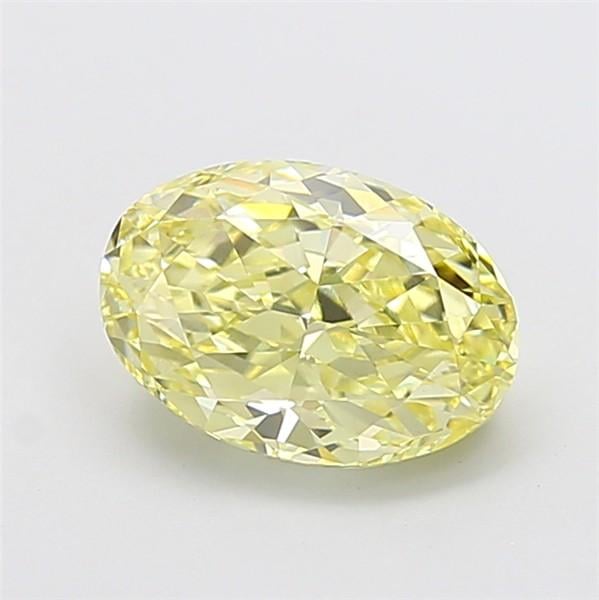 2.57 Ct. Fancy Yellow Oval Lab Grown Diamond