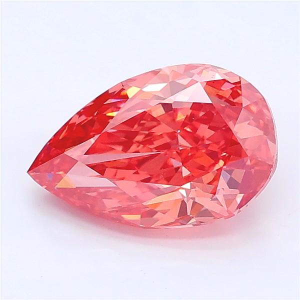 1.48 Ct. Fancy Vivid Pink Pear Lab Grown Diamond