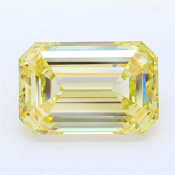 17.52 Ct. Fancy Yellow Emerald Lab Grown Diamond