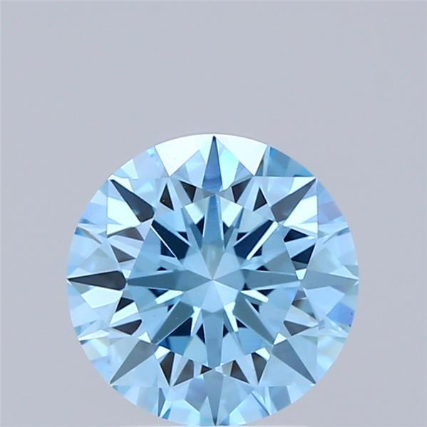 2.00 Ct. Fancy Vivid Blue Round Lab Grown Diamond