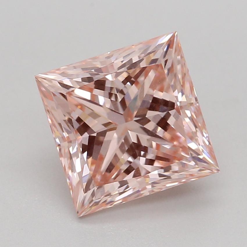 1.54 Ct. Fancy Intense Pink Princess Lab Grown Diamond