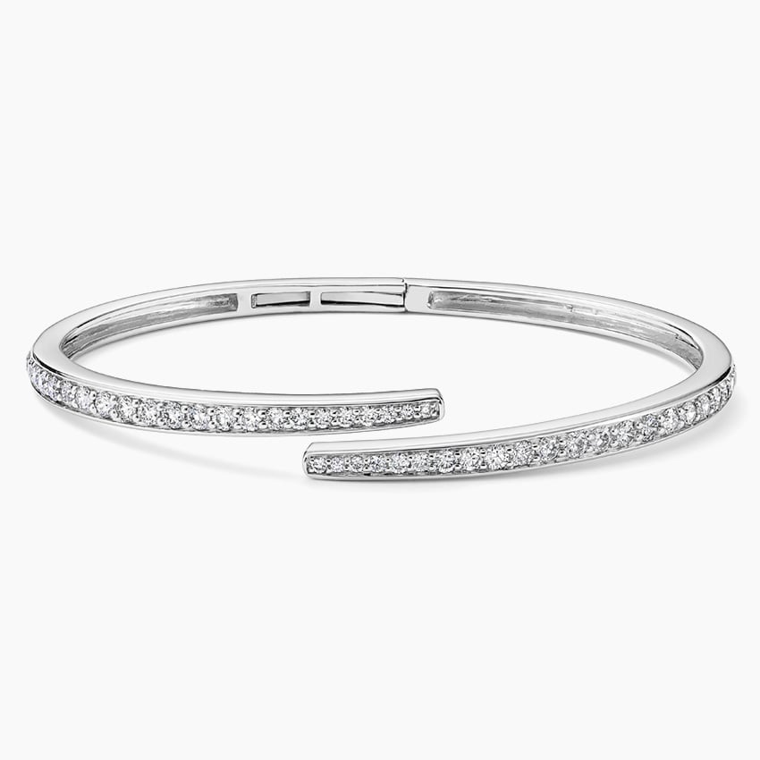 14K White Gold Sonya Lab Diamond Wrap Bracelet (1 1/2 ct. tw.)