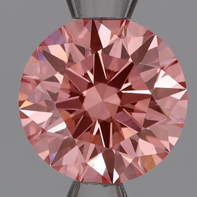1.08 Ct. Fancy Vivid Pink Round Lab Grown Diamond