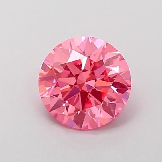0.52 Ct. Fancy Vivid Pink Round Lab Grown Diamond