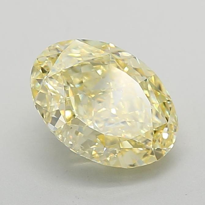 2.61 Ct. Fancy Intense Yellow Oval Lab Grown Diamond