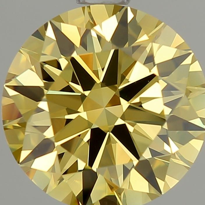 1.78 Ct. Fancy Intense Yellow Round Lab Grown Diamond