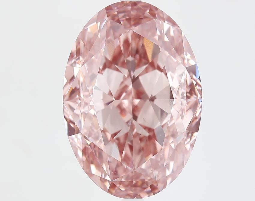 18.09 Ct. Fancy Vivid Pink Oval Lab Grown Diamond
