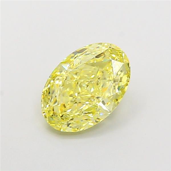 2.09 Ct. Fancy Intense Yellow Oval Lab Grown Diamond