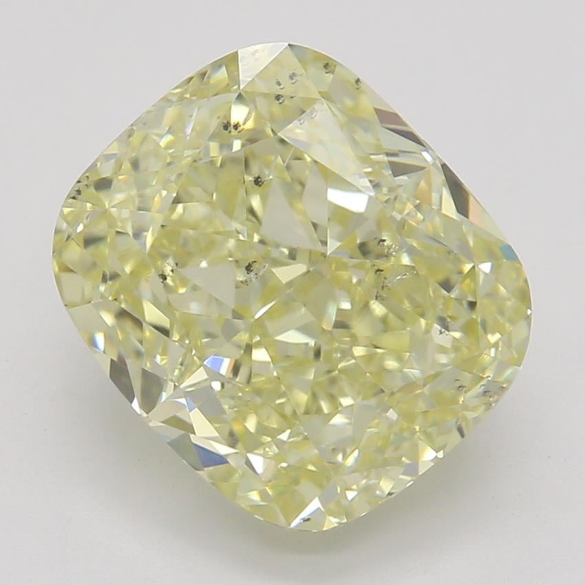 2.71 Ct. Fancy Light Yellow Cushion Diamond