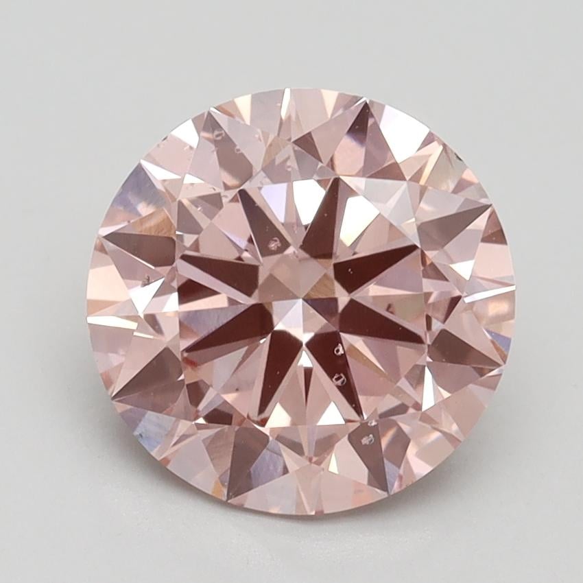2.50 Ct. Fancy Intense Pink Round Lab Grown Diamond