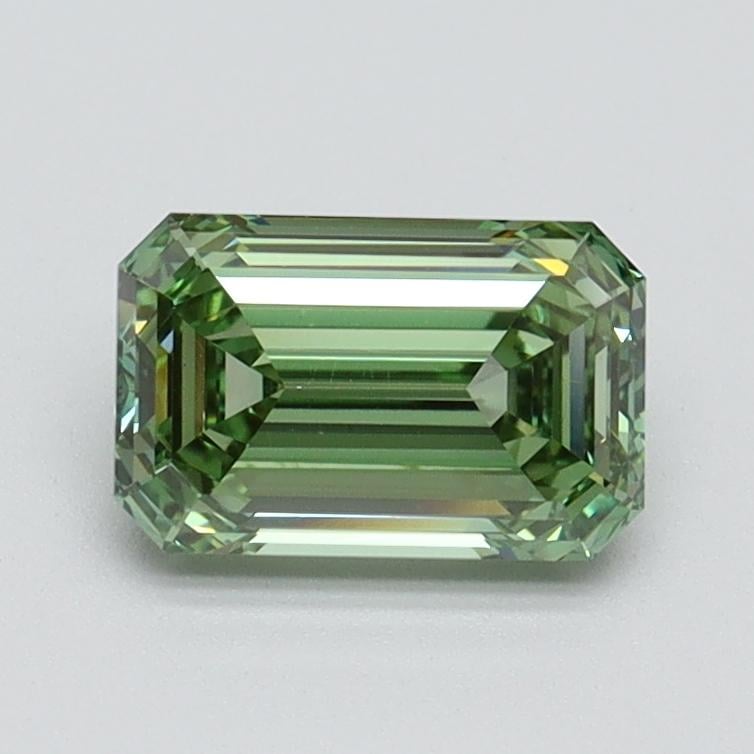 1.00 Ct. Fancy Vivid Pacific Green Emerald Lab Grown Diamond