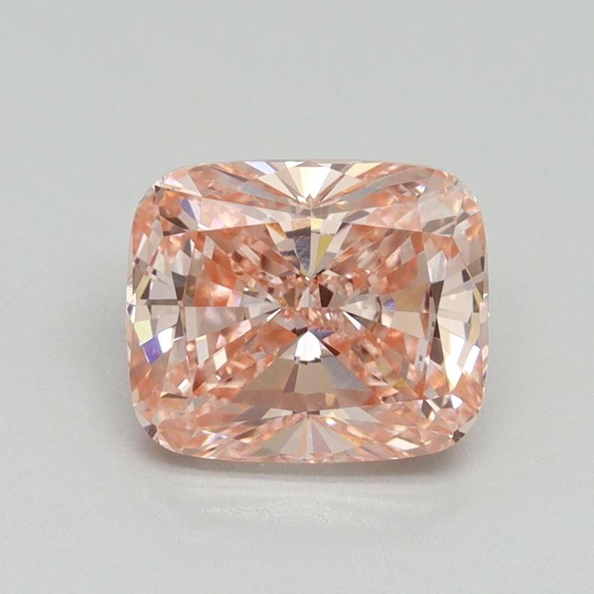 2.08 Ct. Fancy Vivid Pink Cushion Lab Grown Diamond