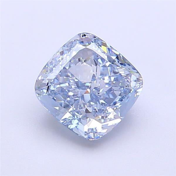 1.39 Ct. Fancy Intense  Blue Cushion Lab Grown Diamond