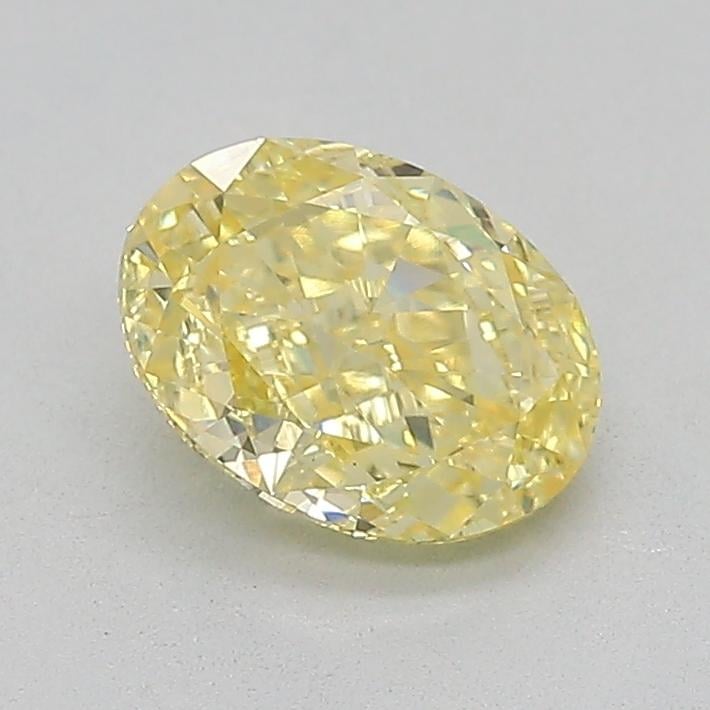 1.06 Ct. Fancy Intense  Yellow Oval Lab Grown Diamond