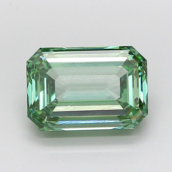 3.24 Ct. Fancy Vivid Green Emerald Lab Grown Diamond