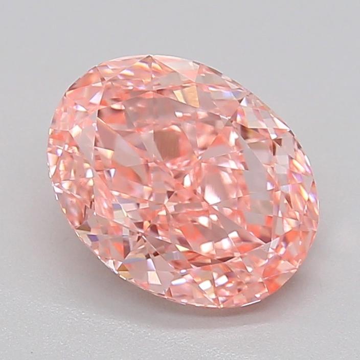 1.97 Ct. Fancy Vivid  Pink Oval Lab Grown Diamond