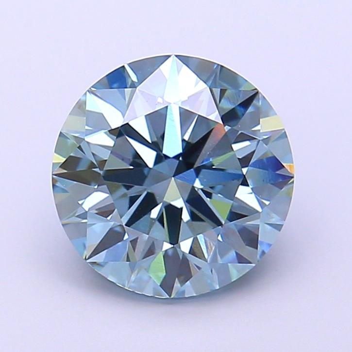 2.54 Ct. Fancy Vivid  Blue Round Lab Grown Diamond
