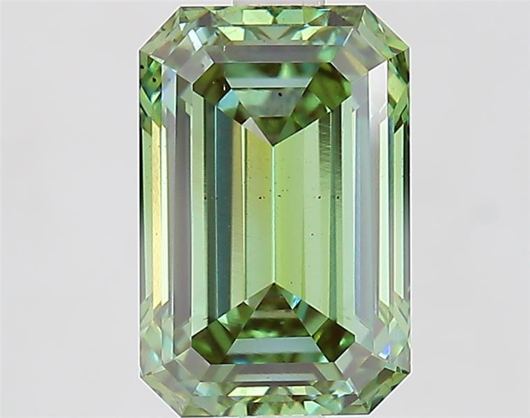 2.59 Ct. Fancy Vivid Green Emerald Lab Grown Diamond