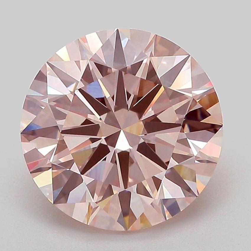 3.50 Ct. Fancy Intense Pink Round Lab Grown Diamond
