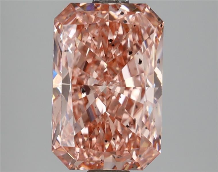 3.12 Ct. Fancy Vivid Pink Radiant Lab Grown Diamond