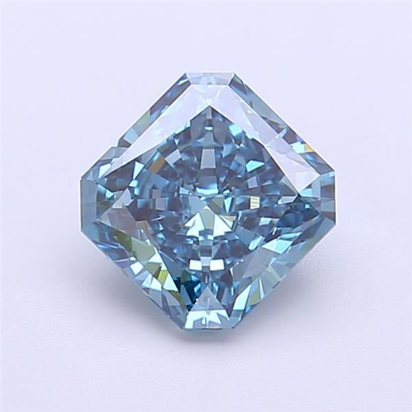 1.51 Ct. Fancy Vivid Blue Radiant Lab Grown Diamond