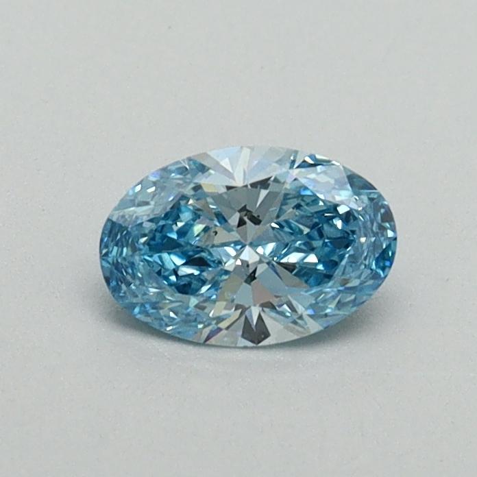 0.32 Ct. Fancy Vivid Blue Oval Lab Grown Diamond