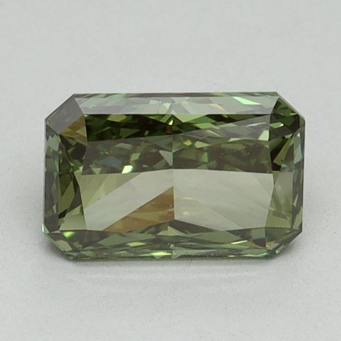 1.01 Ct. Fancy Vivid Green Radiant Lab Grown Diamond