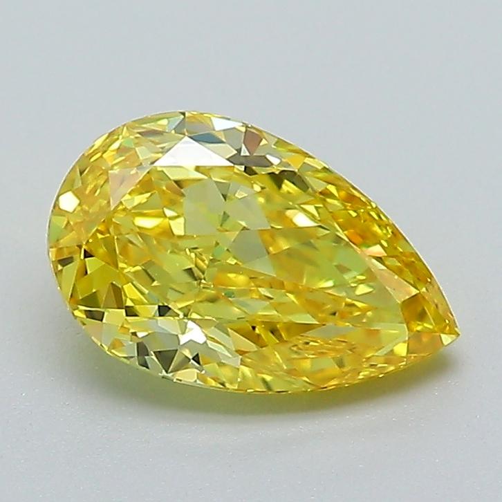 1.20 Ct. Fancy Vivid Yellow Pear Lab Grown Diamond
