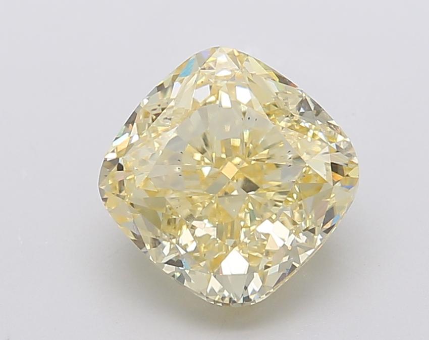 3.03 Ct. Fancy Intense Yellow Cushion Lab Grown Diamond