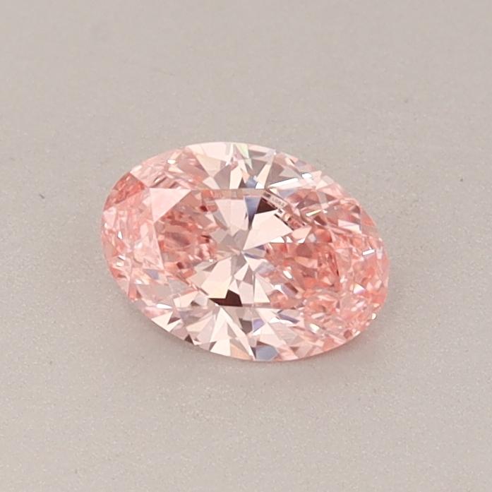0.38 Ct. Fancy Vivid  Pink Oval Lab Grown Diamond