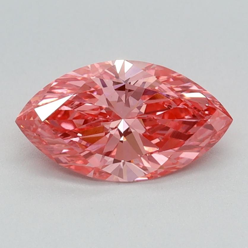 0.81 Ct. Fancy Vivid Pink Marquise Lab Grown Diamond