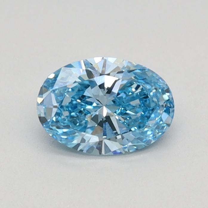 0.40 Ct. Fancy Vivid Blue Oval Lab Grown Diamond