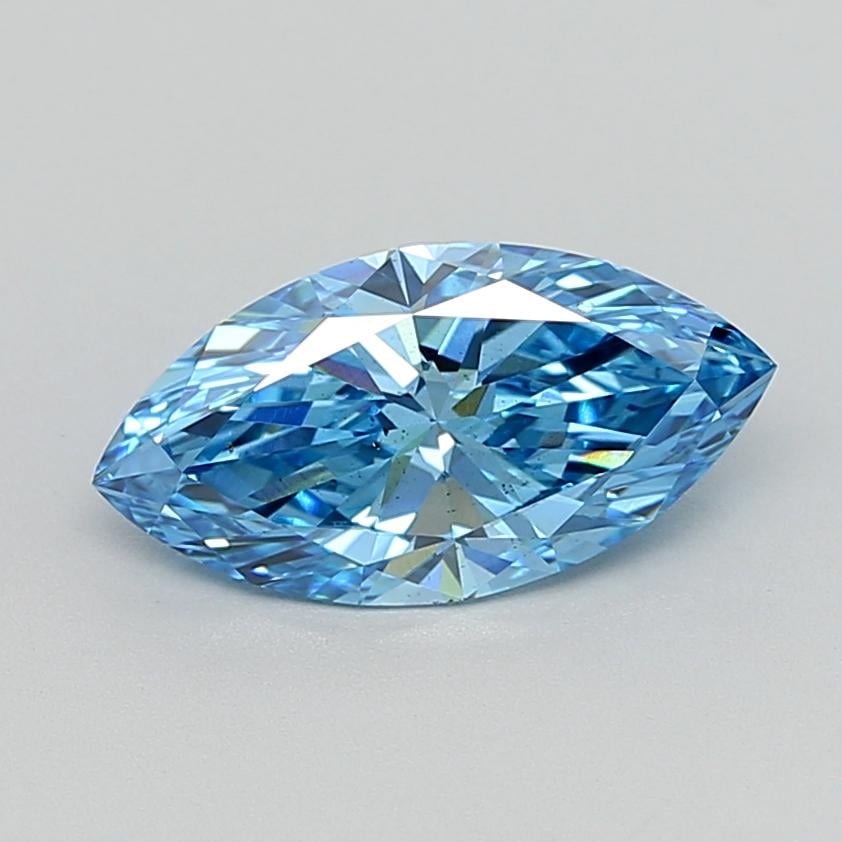 2.05 Ct. Fancy Vivid Blue Marquise Lab Grown Diamond