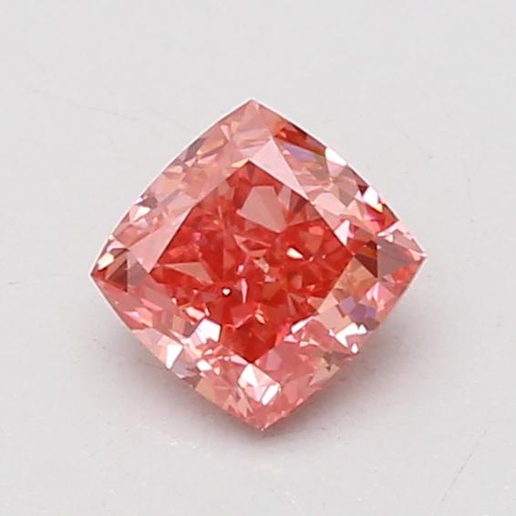 0.82 Ct. Fancy Vivid Pink Cushion Lab Grown Diamond