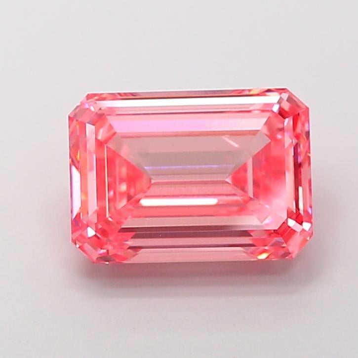 5.11 Ct. Fancy Vivid Pink Emerald Lab Grown Diamond