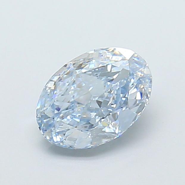1.30 Ct. Fancy Intense  Blue Oval Lab Grown Diamond