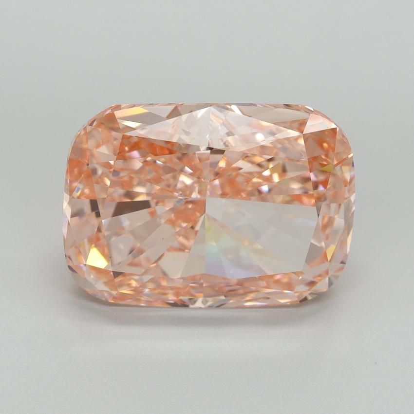 10.05 Ct. Fancy Vivid Pink Cushion Lab Grown Diamond