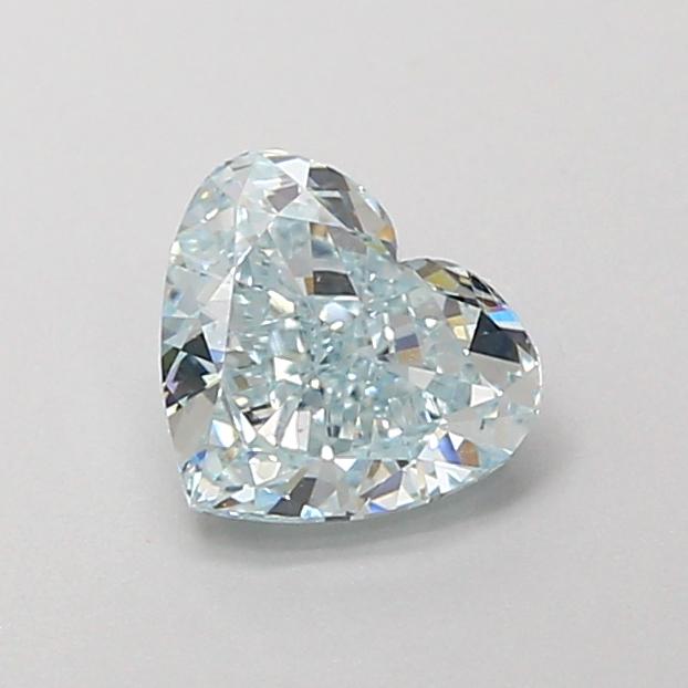 0.73 Ct. Fancy Blue Heart Lab Grown Diamond