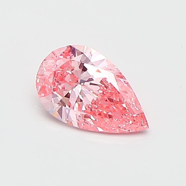 0.52 Ct. Fancy Vivid  Pink Pear Lab Grown Diamond