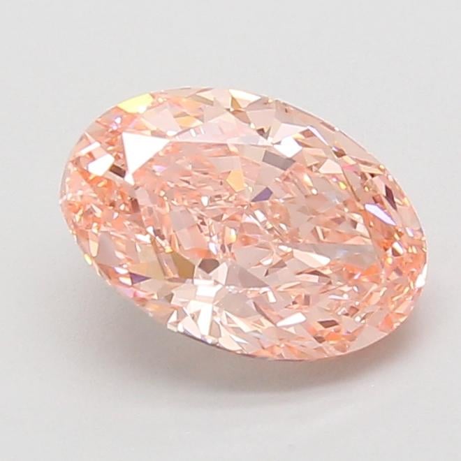 2.01 Ct. Fancy Vivid Pink Oval Lab Grown Diamond