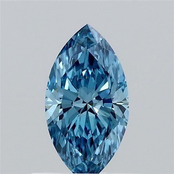 0.63 Ct. Fancy Vivid  Blue Marquise Lab Grown Diamond