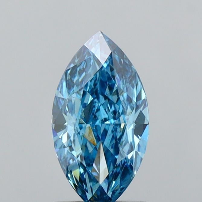 1.03 Ct. Fancy Vivid  Blue Marquise Lab Grown Diamond