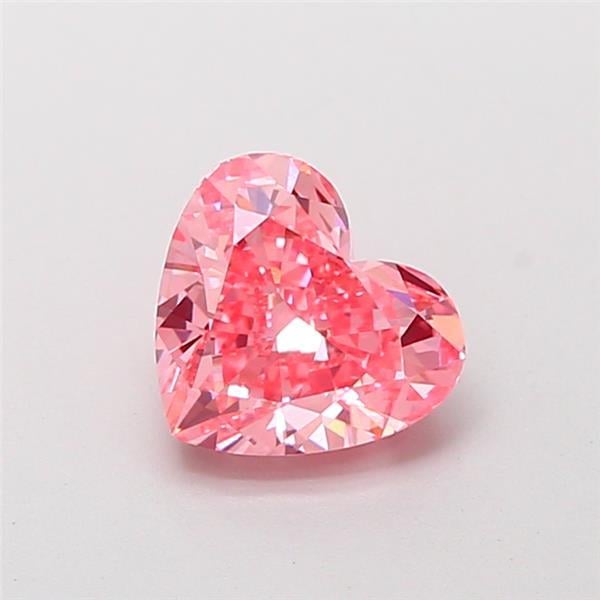 1.63 Ct. Fancy Vivid  Pink Heart Lab Grown Diamond