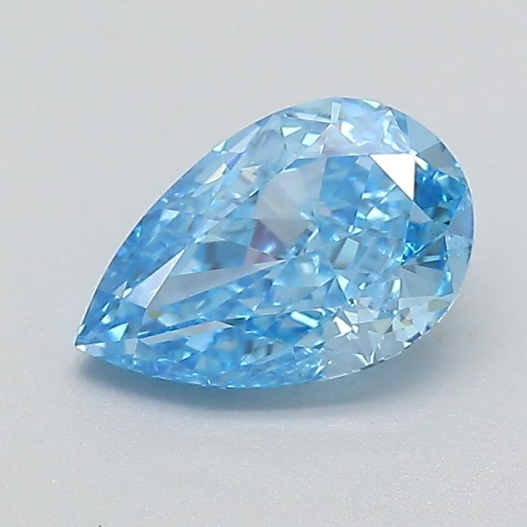0.51 Ct. Fancy Vivid  Blue Pear Lab Grown Diamond