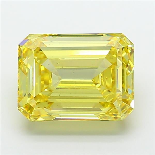 15.03 Ct. Fancy Intense Yellow Emerald Lab Grown Diamond