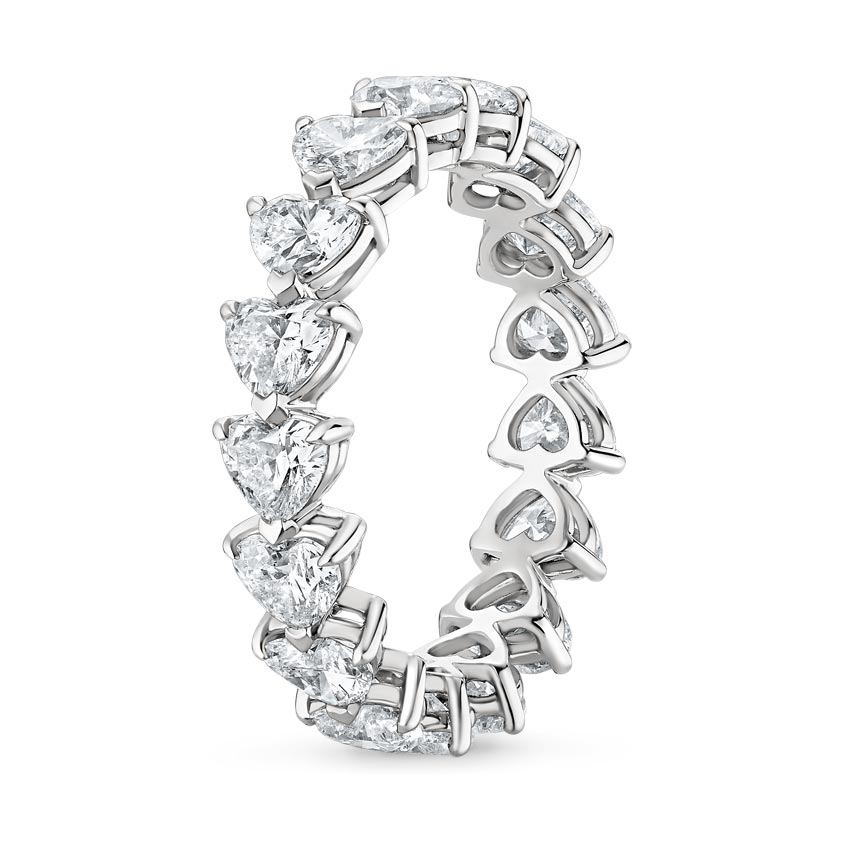 Heart Shaped Lab Diamond Eternity Ring (3 ct. tw.) Brilliant Earth