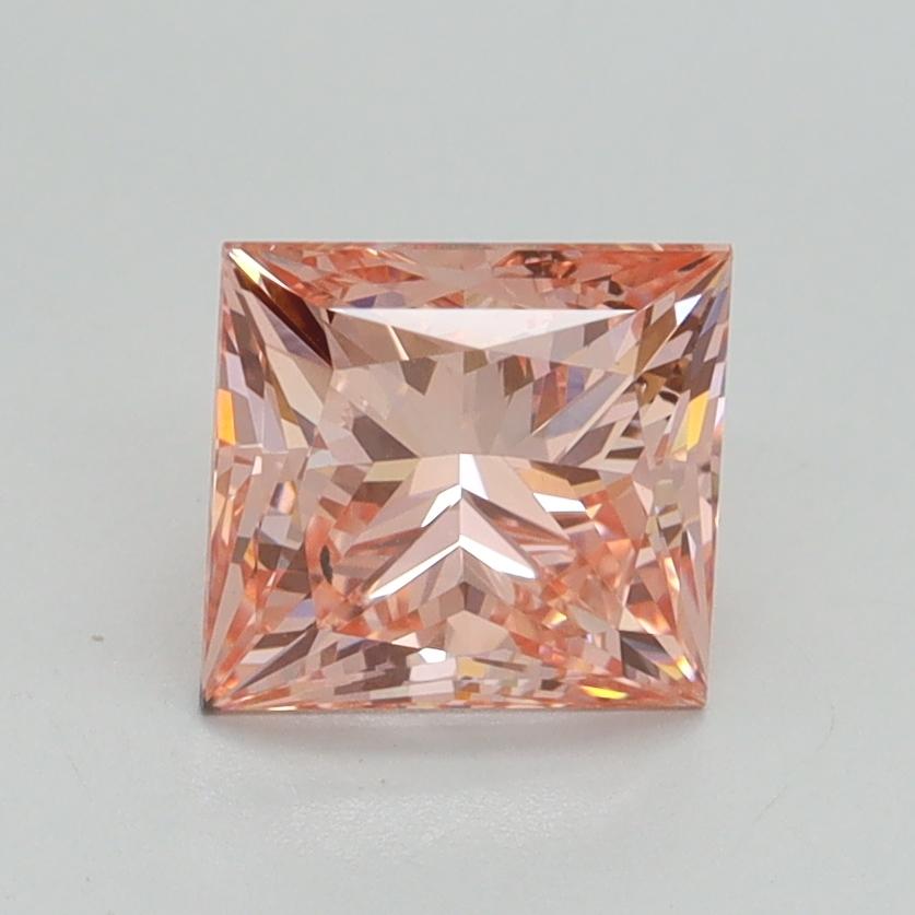 1.50 Ct. Fancy Intense Pink Princess Lab Grown Diamond