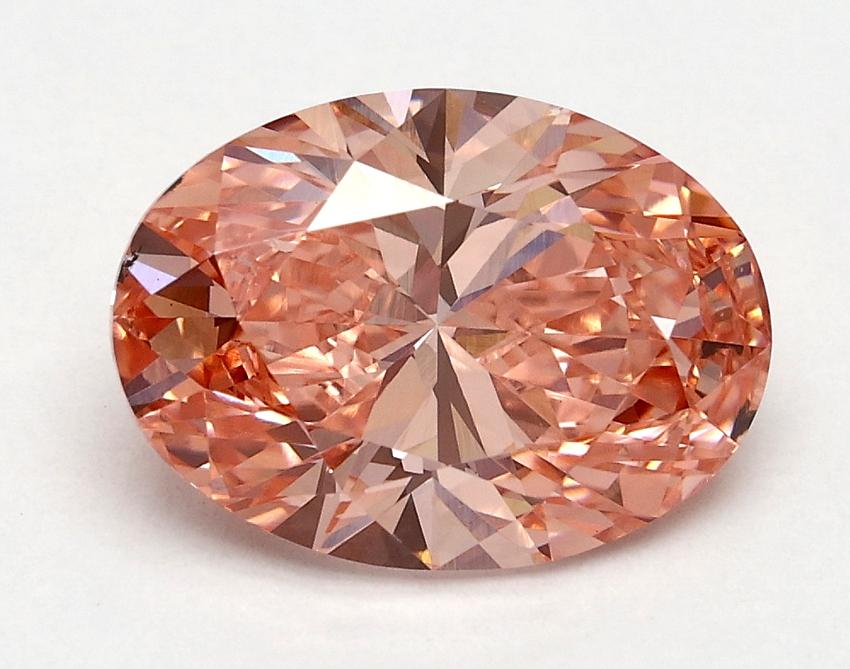 1.8 Ct. Fancy Vivid Pink Oval Lab Grown Diamond