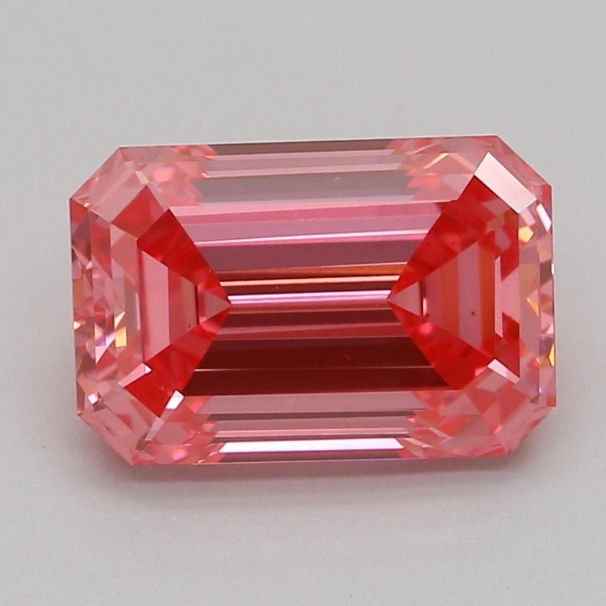 1.51 Ct. Fancy Vivid Pink Emerald Lab Grown Diamond